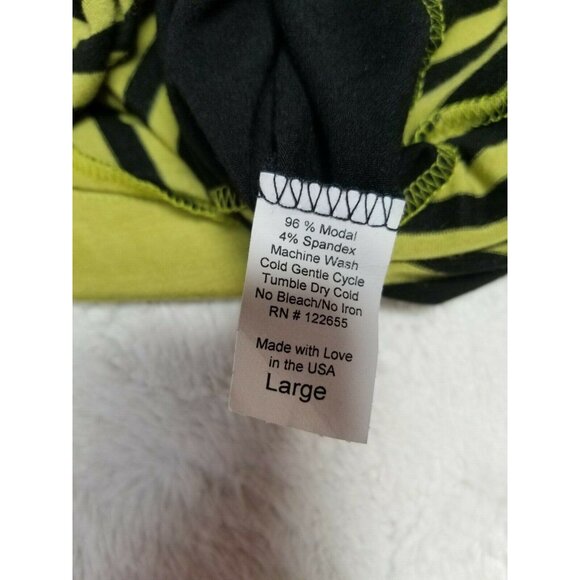 Inside Out Womens Shift Dress Size Large Round Neck Colorblock Stripes Black - Picture 4 of 6